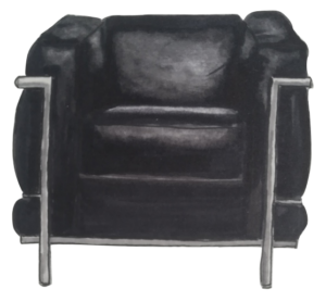 Dessin fauteuil LC2 Grand confort Le corbusier Jeanneret Perriand 1928